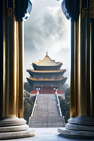 超现实的幻境中国宫殿的奇幻之旅