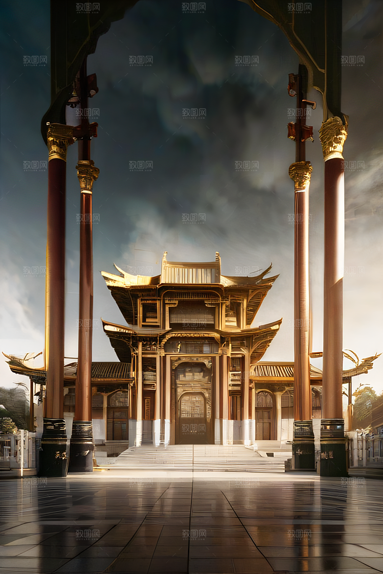 超现实的幻境中国宫殿的奇幻之旅