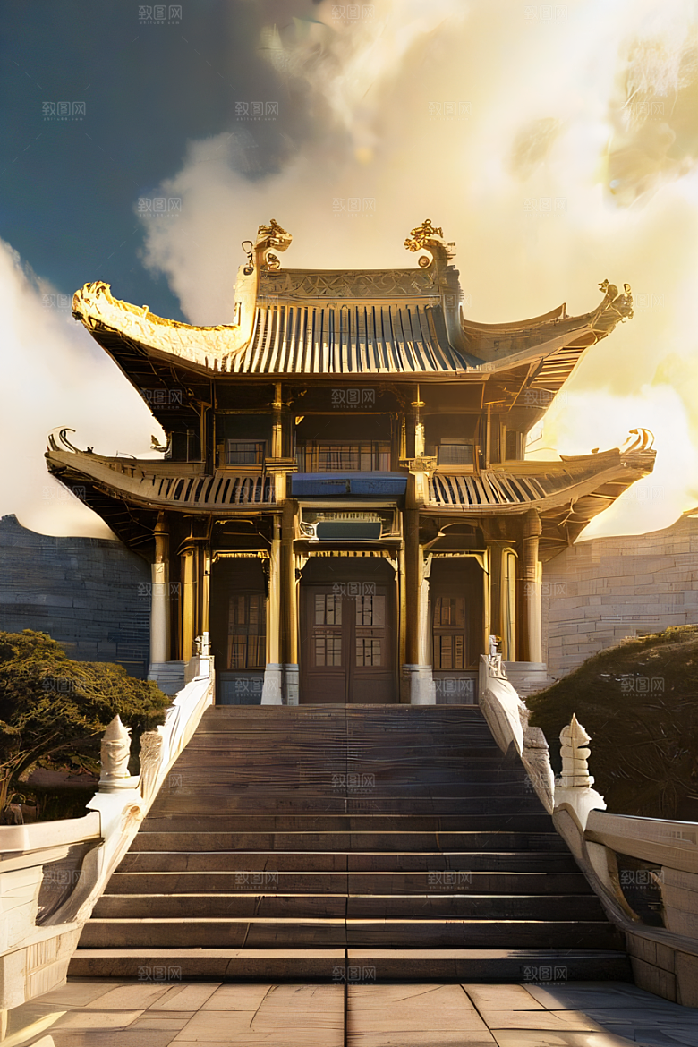 超现实的幻境中国宫殿的奇幻之旅