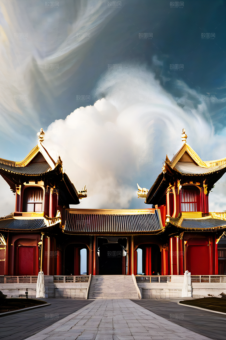 超现实的幻境中国宫殿的奇幻之旅