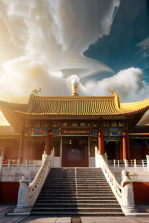 超现实的幻境中国宫殿的奇幻之旅