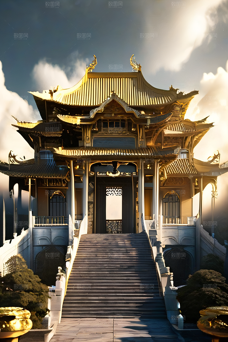 超现实的幻境中国宫殿的奇幻之旅