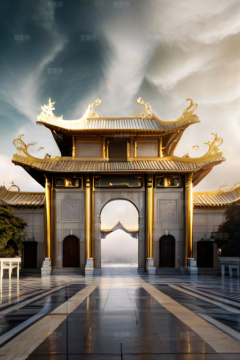 超现实的幻境中国宫殿的奇幻之旅