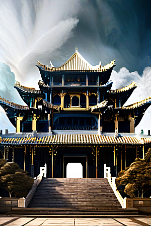 超现实的幻境中国宫殿的奇幻之旅
