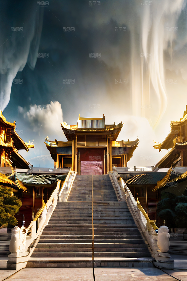 云端中的中国宫殿
