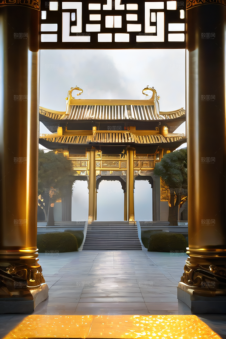 云端中的中国宫殿