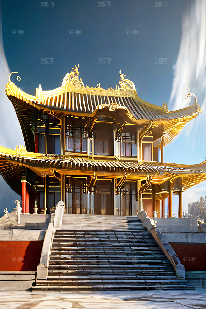 云端中的中国宫殿