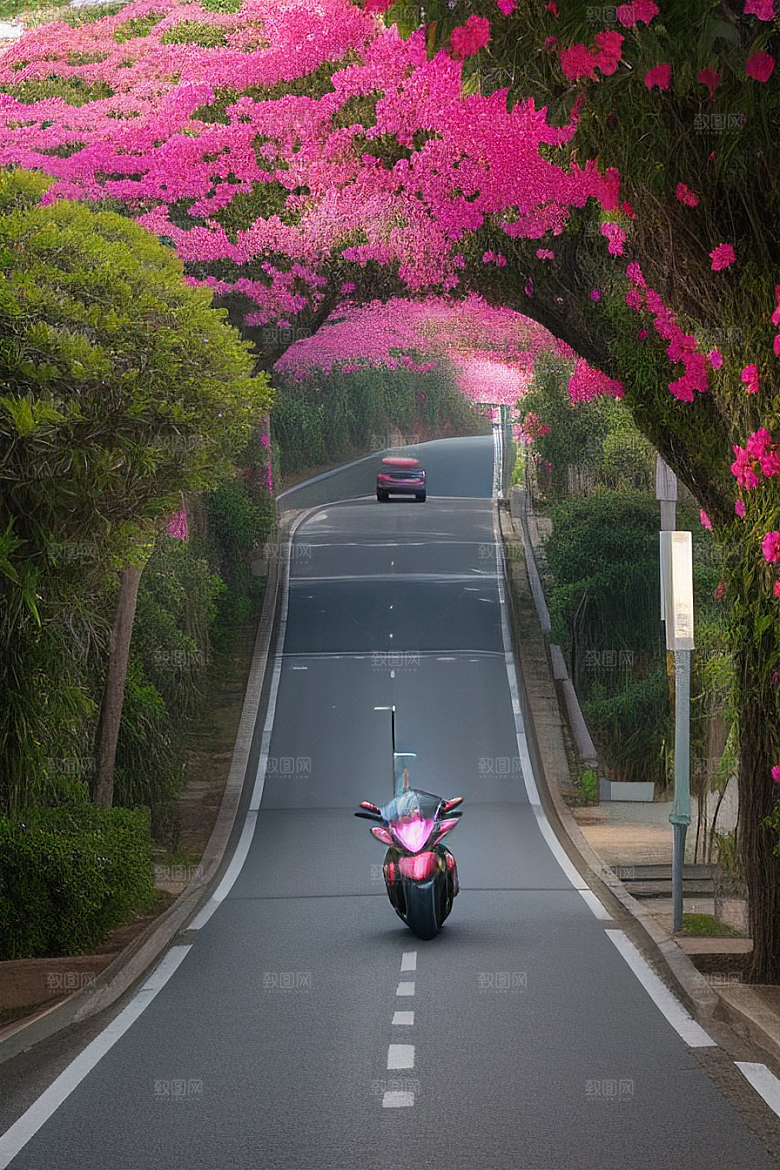 绚丽花海厦门环岛路的盛放三角梅