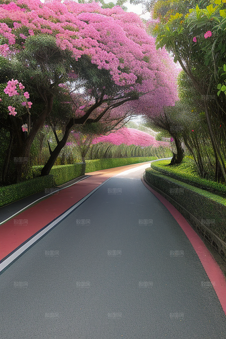 夏日绽放厦门环岛路的瑰丽三角梅