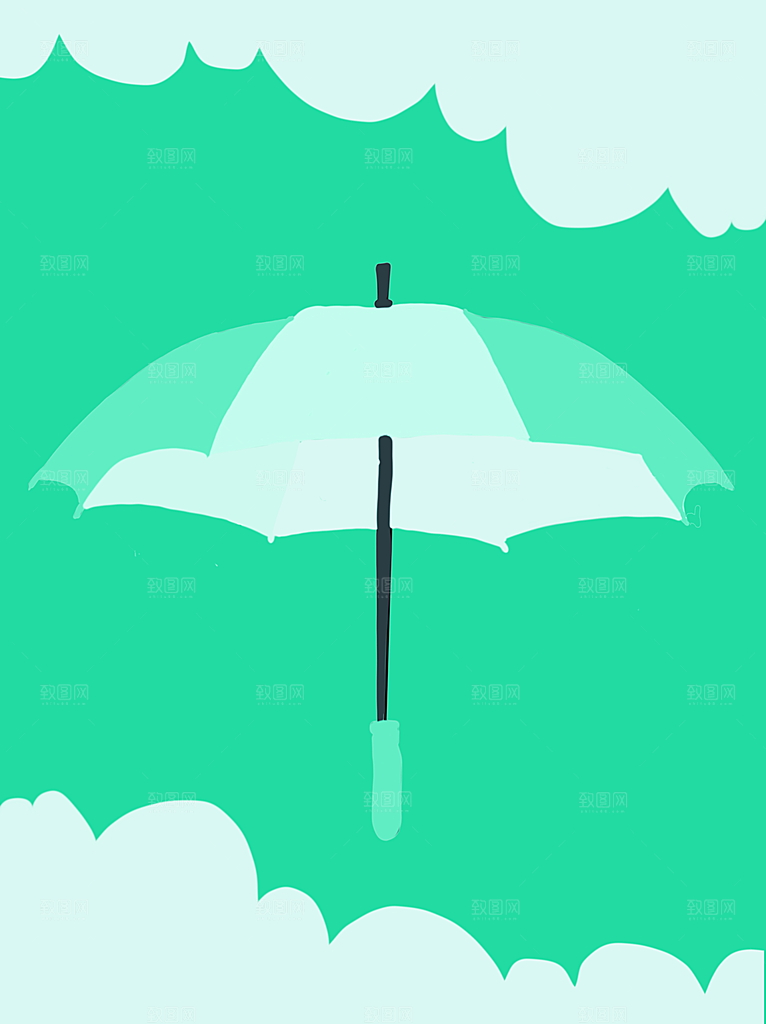 二十四节气节日背景插画海报
