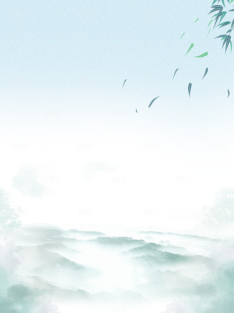 二十四节气节日背景插画海报