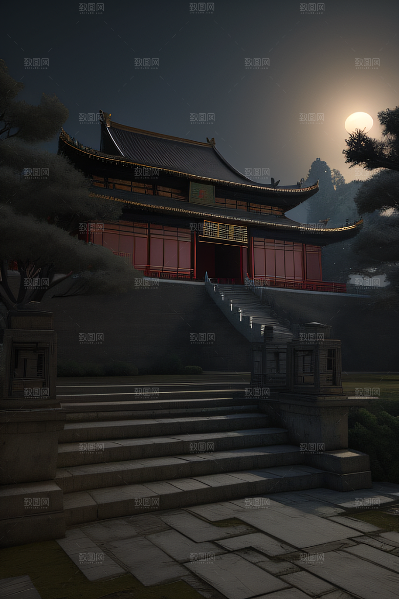 中国古代宫殿与城墙遗迹