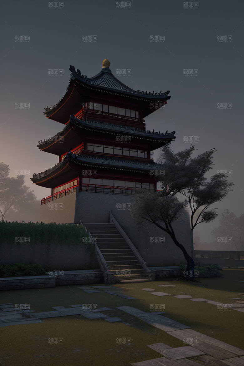 中国古代宫殿与城墙遗迹