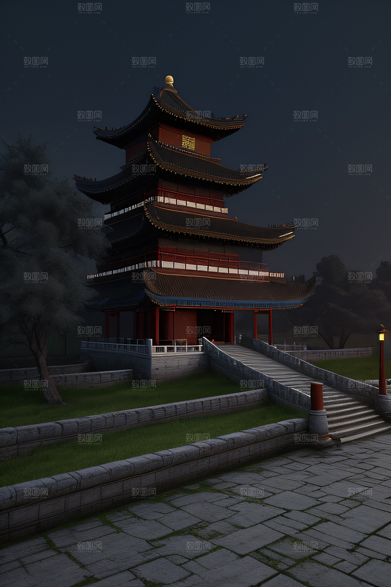 中国古代宫殿与城墙遗迹
