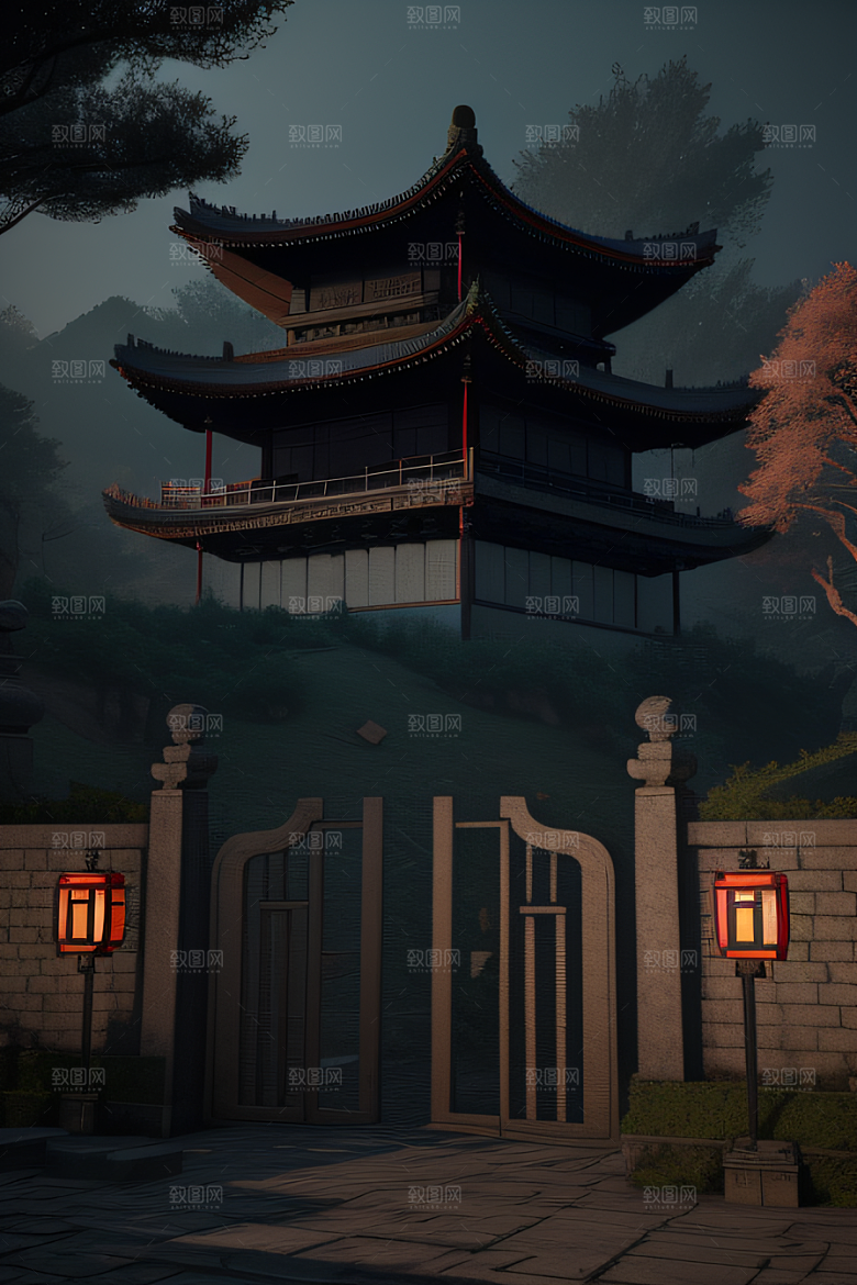 中国古代宫殿与城墙遗迹