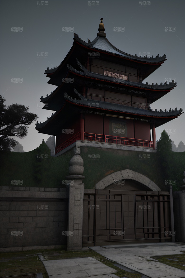 未来想象3D渲染呈现空间