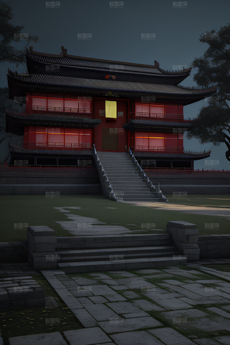 未来想象3D渲染呈现空间