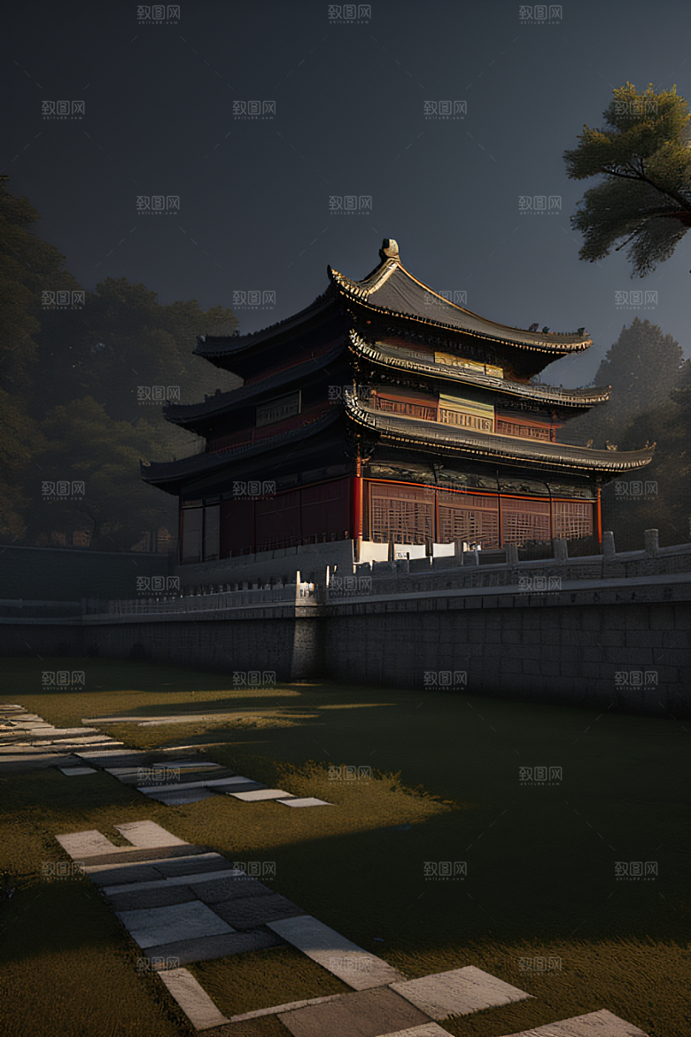 未来想象3D渲染呈现空间