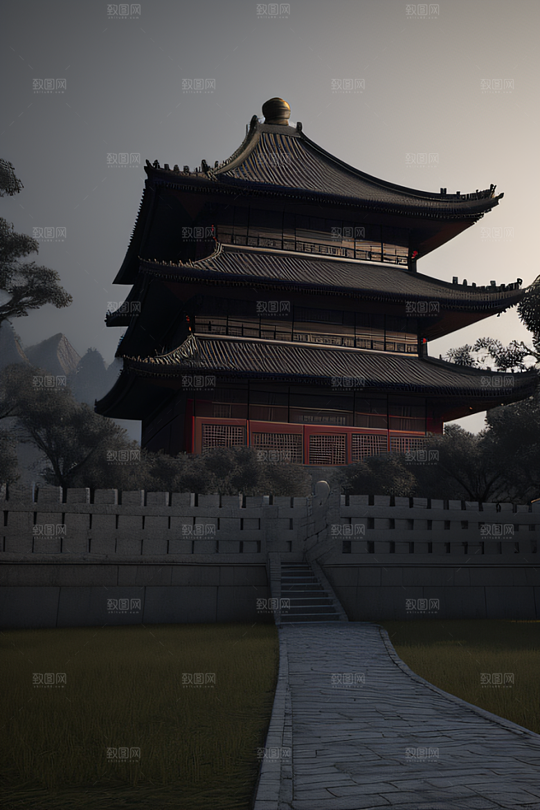 未来想象3D渲染呈现空间