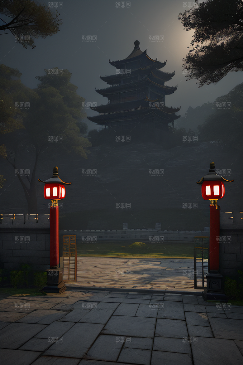 未来想象3D渲染呈现空间