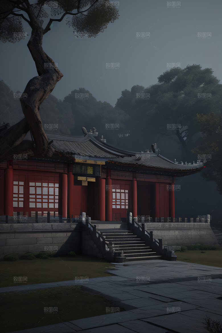 未来想象3D渲染呈现空间