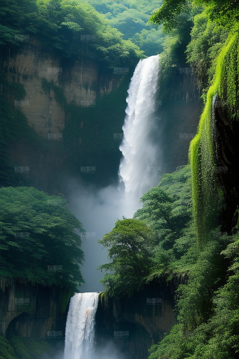 黄果树瀑布的秀丽风景
