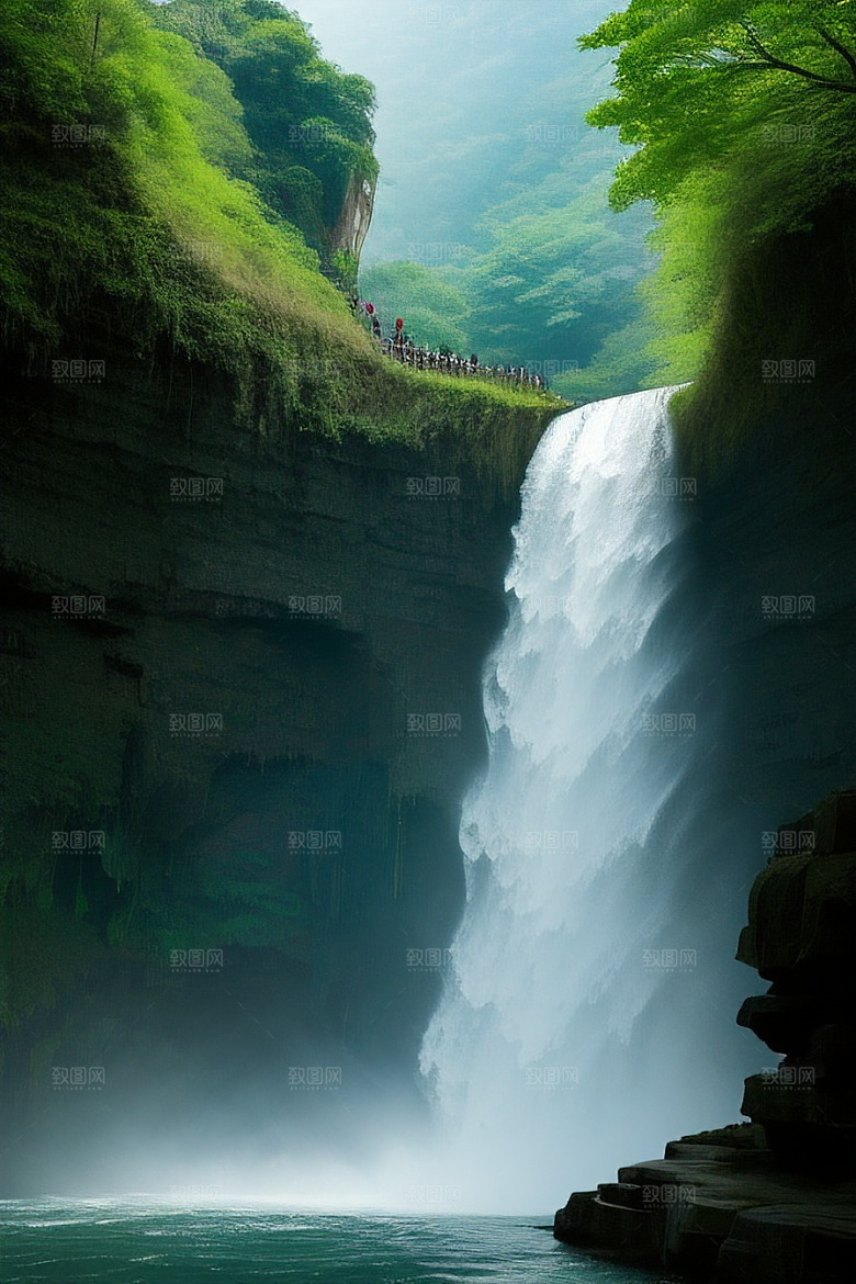 黄果树瀑布的秀丽风景