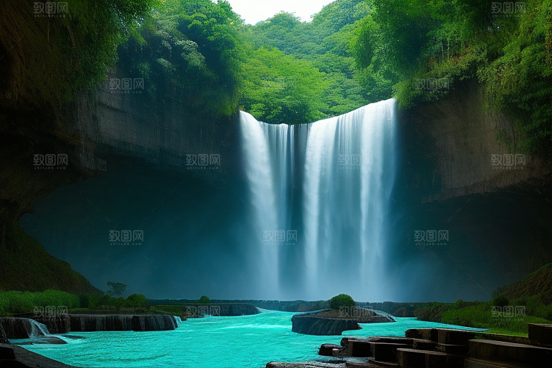 黄果树瀑布的秀丽风景