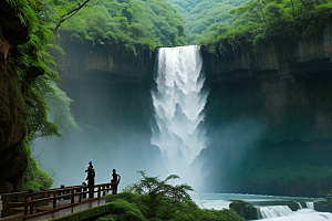 黄果树瀑布的秀丽风景