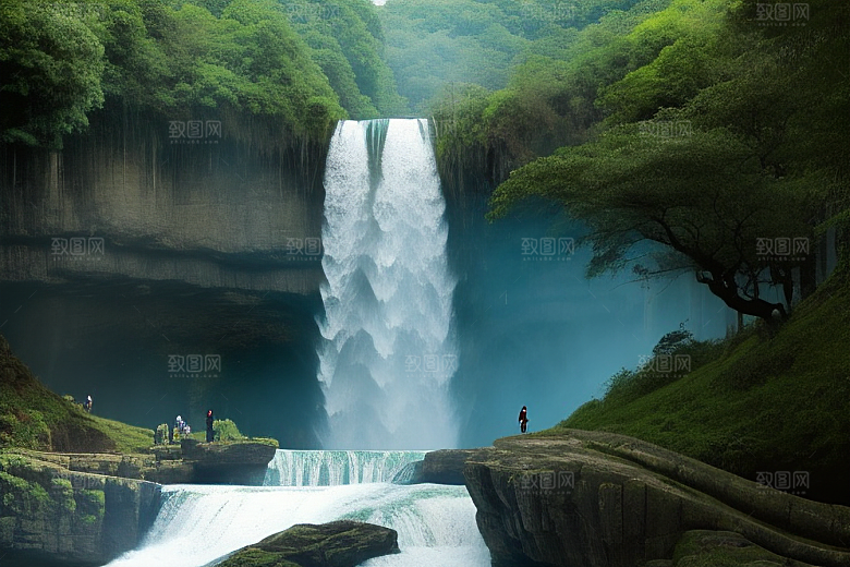 黄果树瀑布的秀丽风景