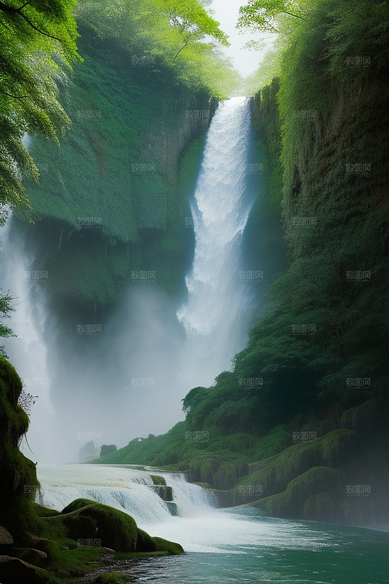黄果树瀑布的秀丽风景
