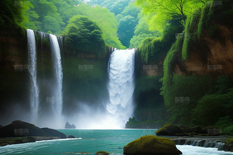 黄果树瀑布的秀丽风景