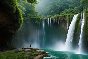 黄果树瀑布的秀丽风景