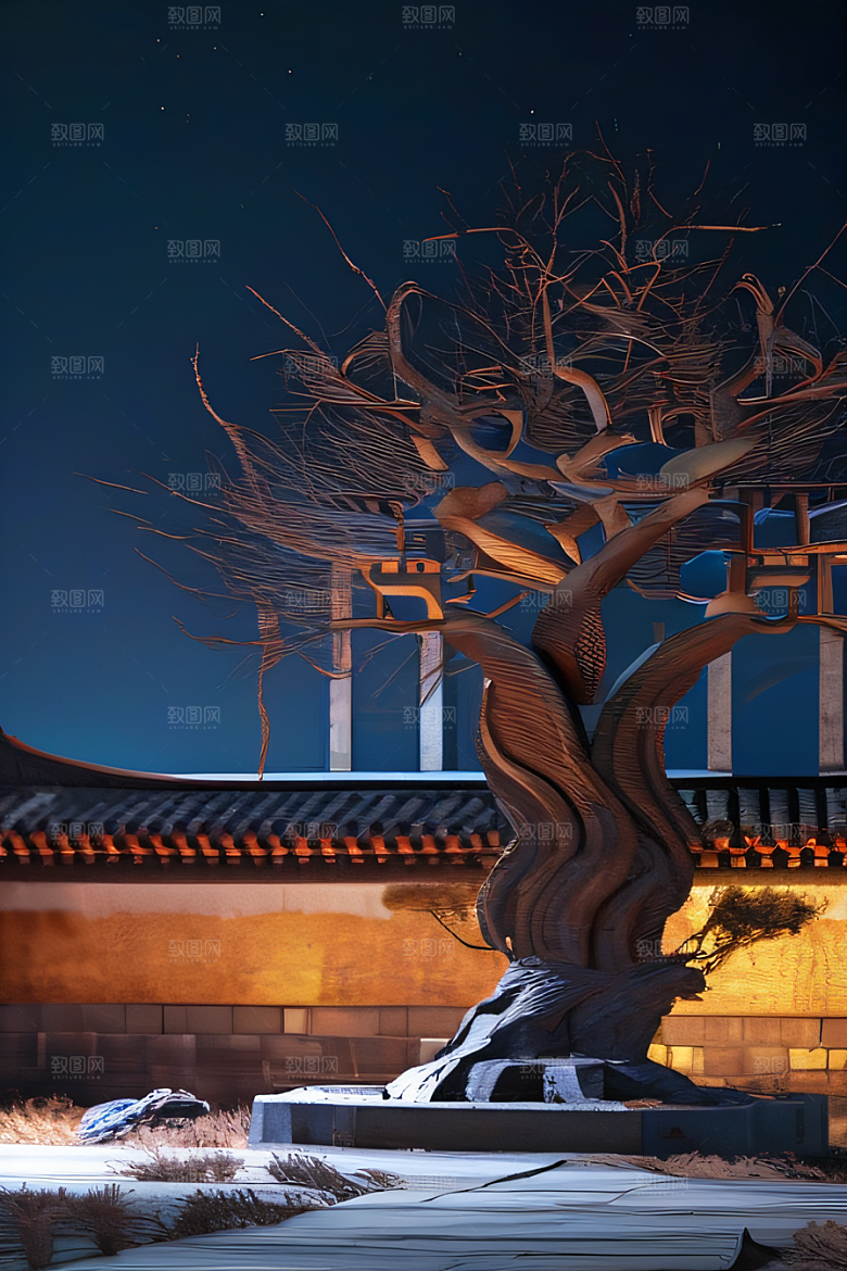 古代宫殿与城墙的传奇