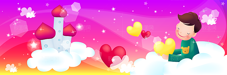 儿童节卡通插画韩式手绘
