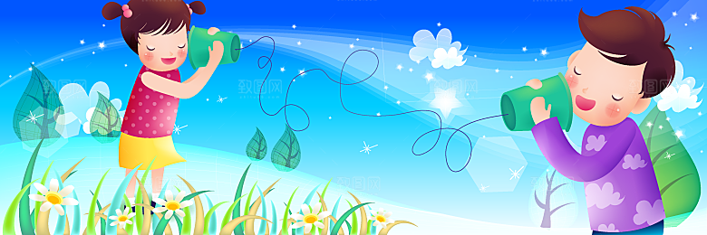 儿童节卡通插画韩式手绘