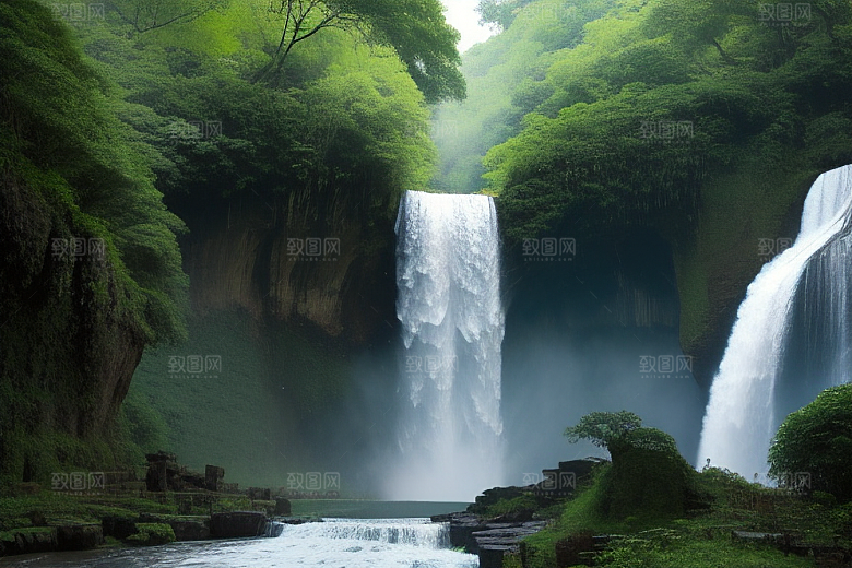 黄果树瀑布壮观的景观