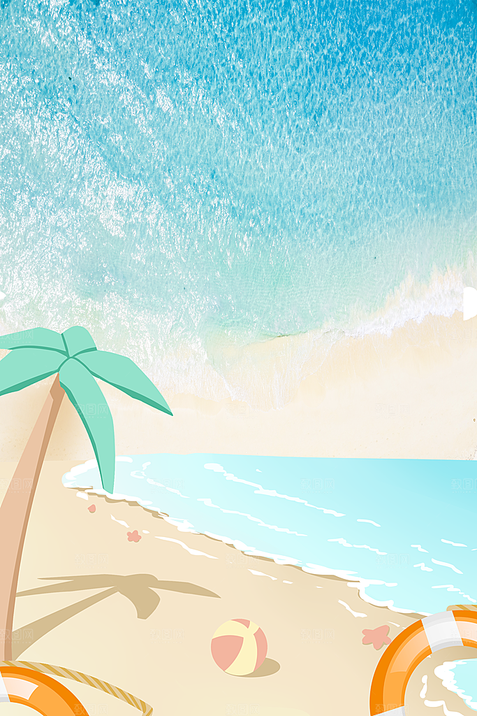 二十四节气节日背景插画海报