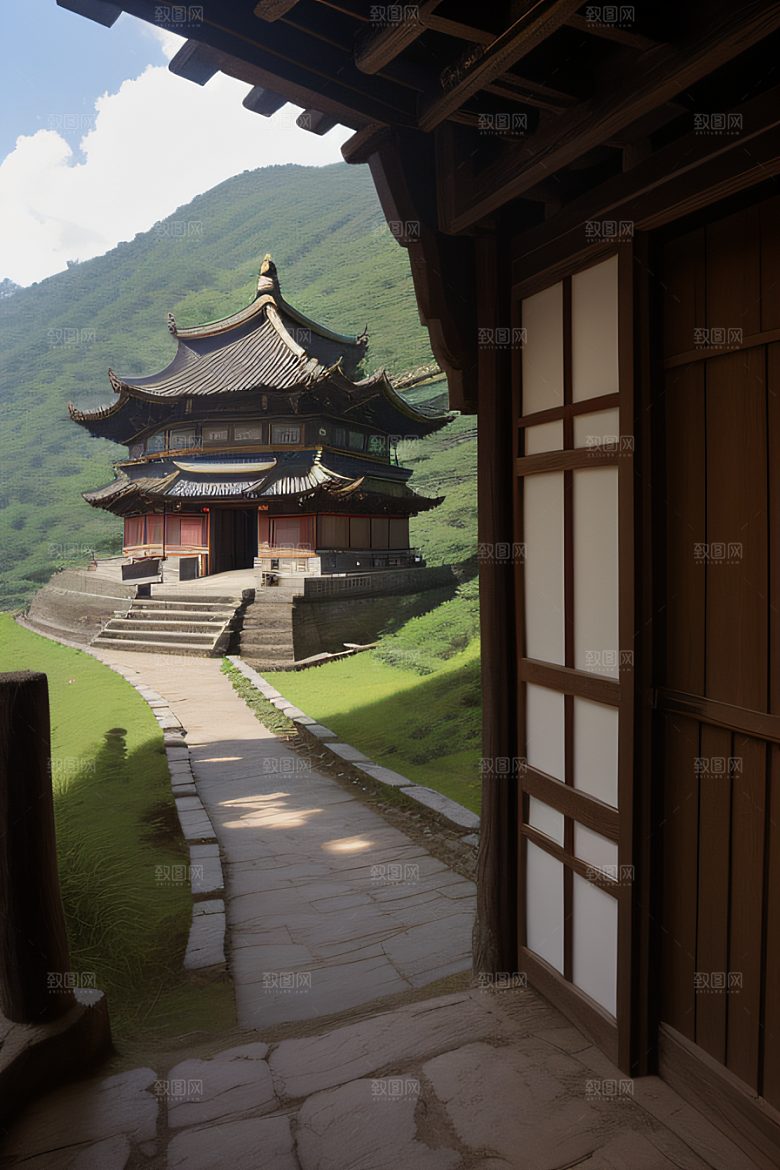 客家土楼古老建筑的壮丽风景