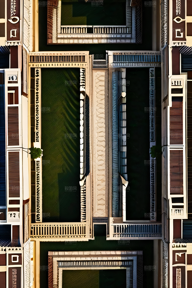 古代皇宫壮观全景