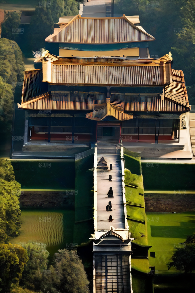 古代皇宫壮观全景