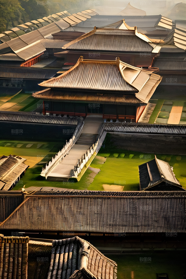 宫殿巍峨壮观景观