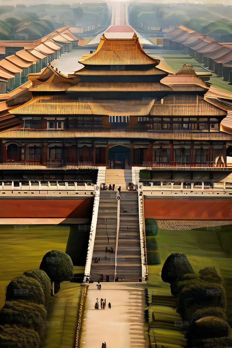 古老宫殿壮丽景色