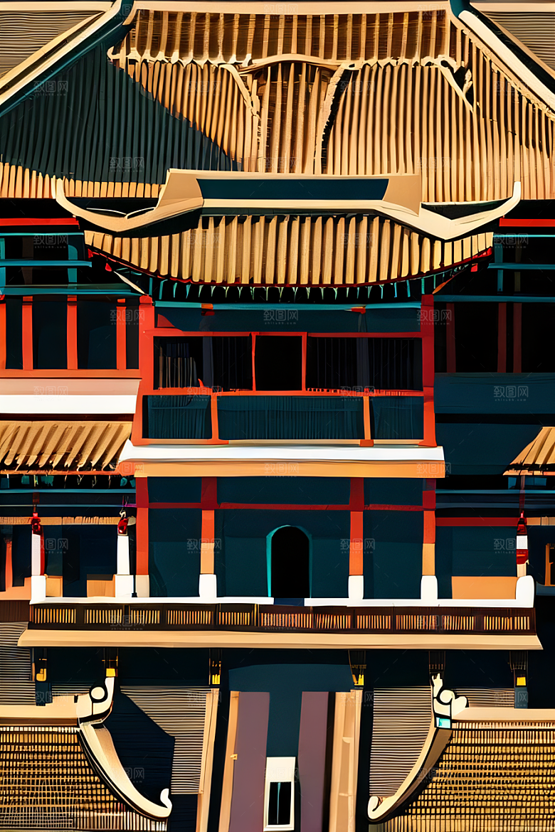 古老宫殿壮丽景色