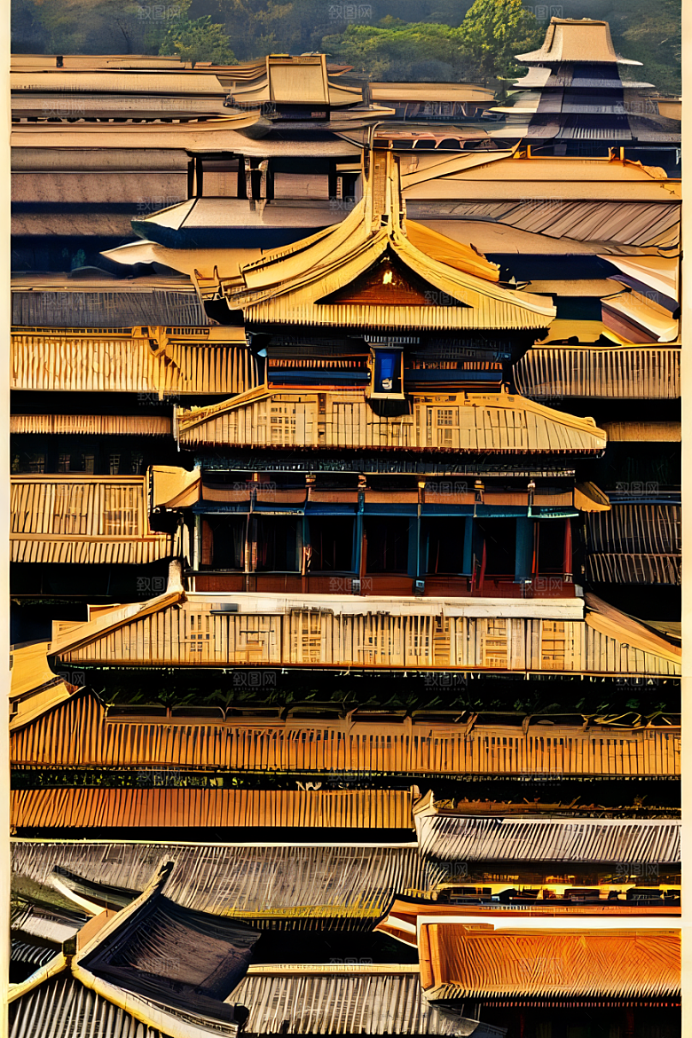 古老宫殿壮丽景色