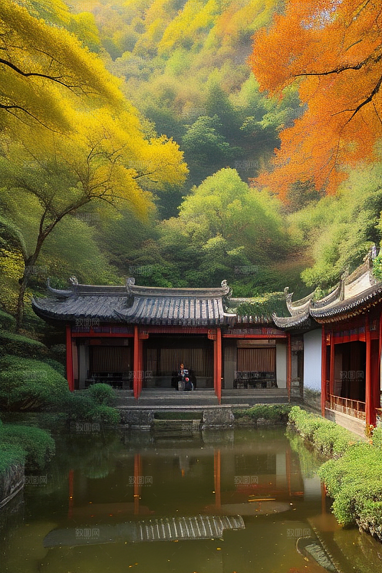 落叶铺满大地，创造自然艺术