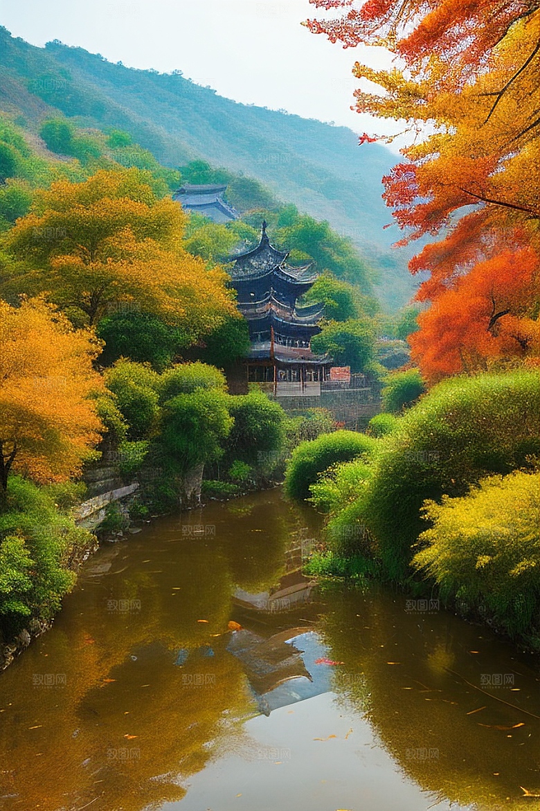 落叶铺满大地，创造自然艺术
