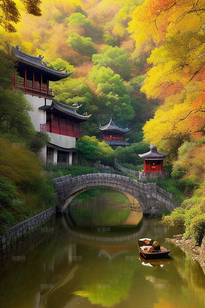 落叶铺满大地，创造自然艺术