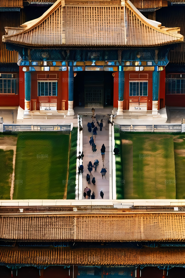 古代宫殿壮丽全景