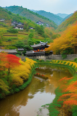 居住在内心和周围的永恒调色盘